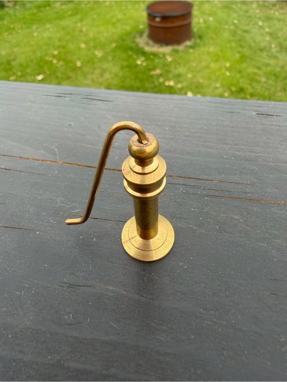 Brass Water Pump Figurine - Solid